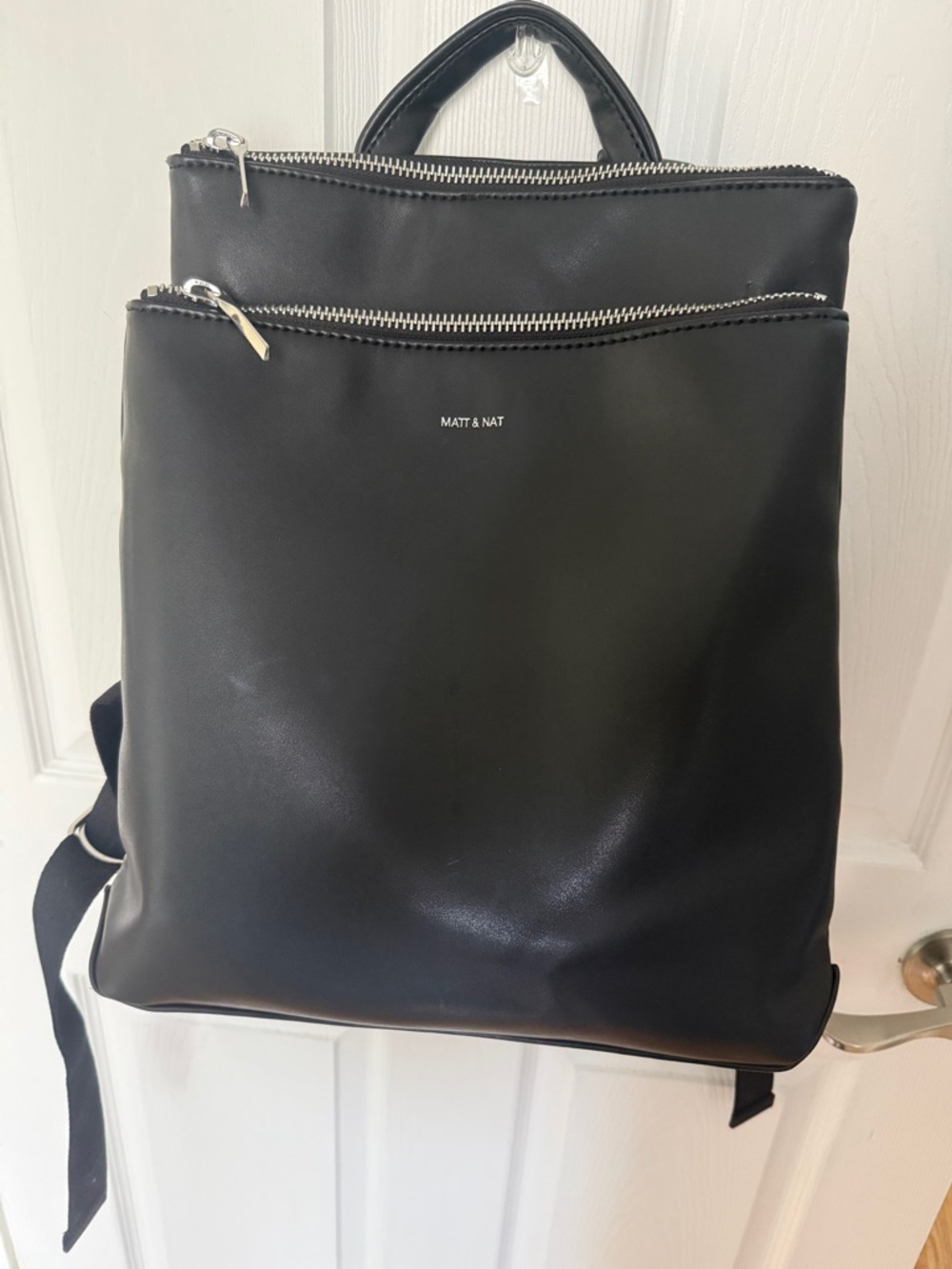 Matt & Nat NARA Vegan Leather Backpack with Silver Hardware